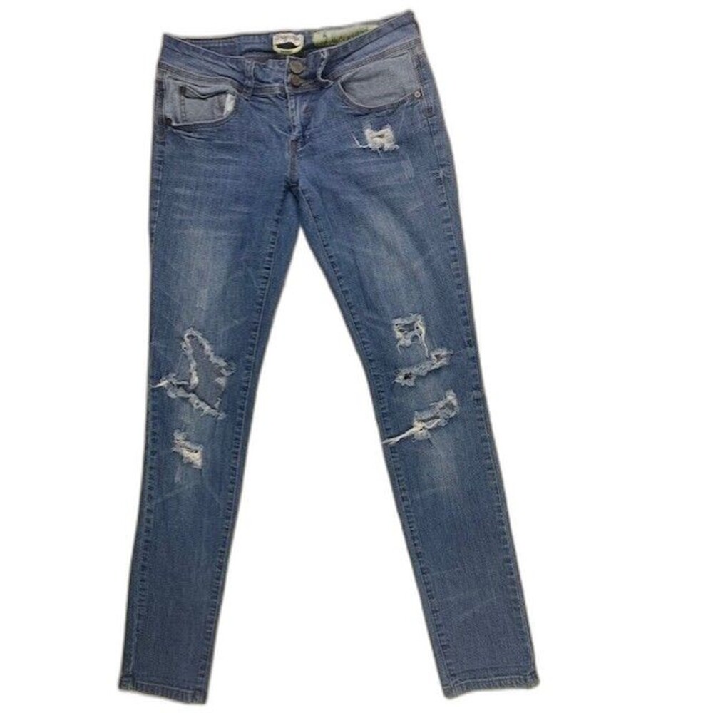 Indigo Rein Size 5 Womens Jeans Skinny Stretch Low Rise Med Wash